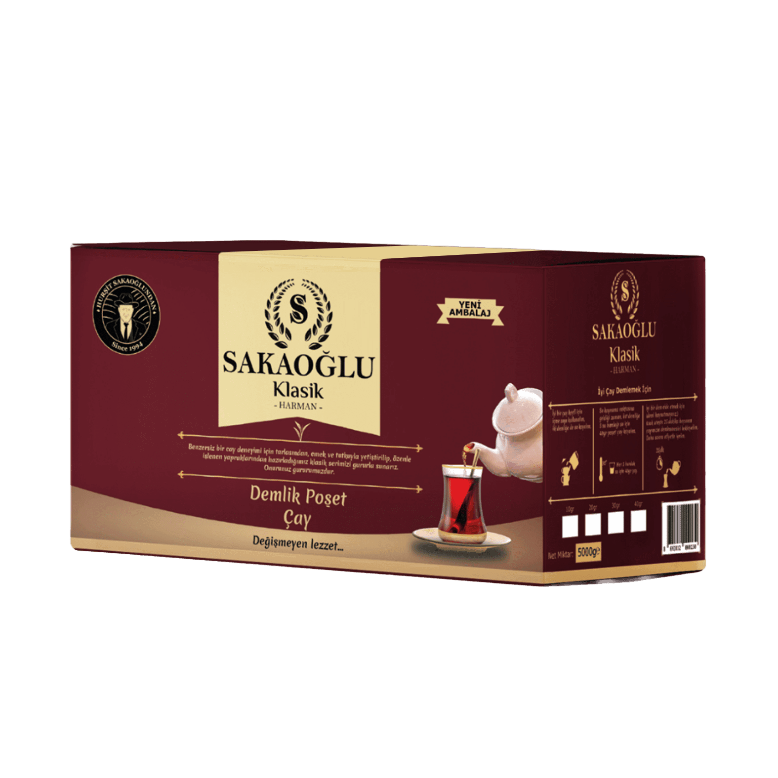 Klasik Seri Demlik Poşet Çay